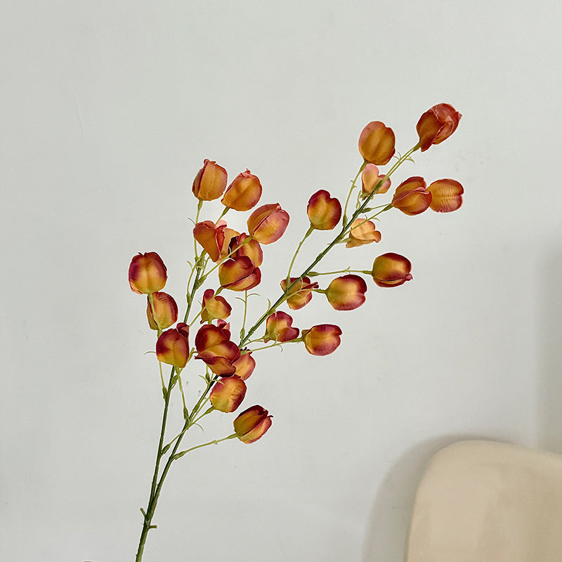 Artificial Silk Lantern Flower Stem, 98cm, Tall Vase Decor