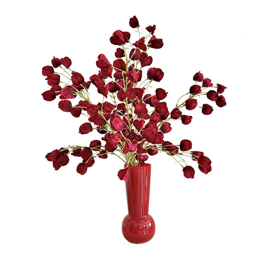 Artificial Silk Lantern Flower Stem, 98cm, Tall Vase Decor