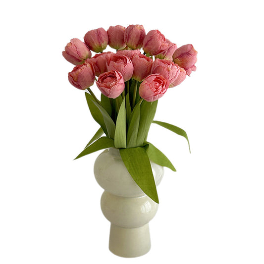 Artificial Silk Tulip Bouquet, 9 Stems, 39cm, Home Table Decor