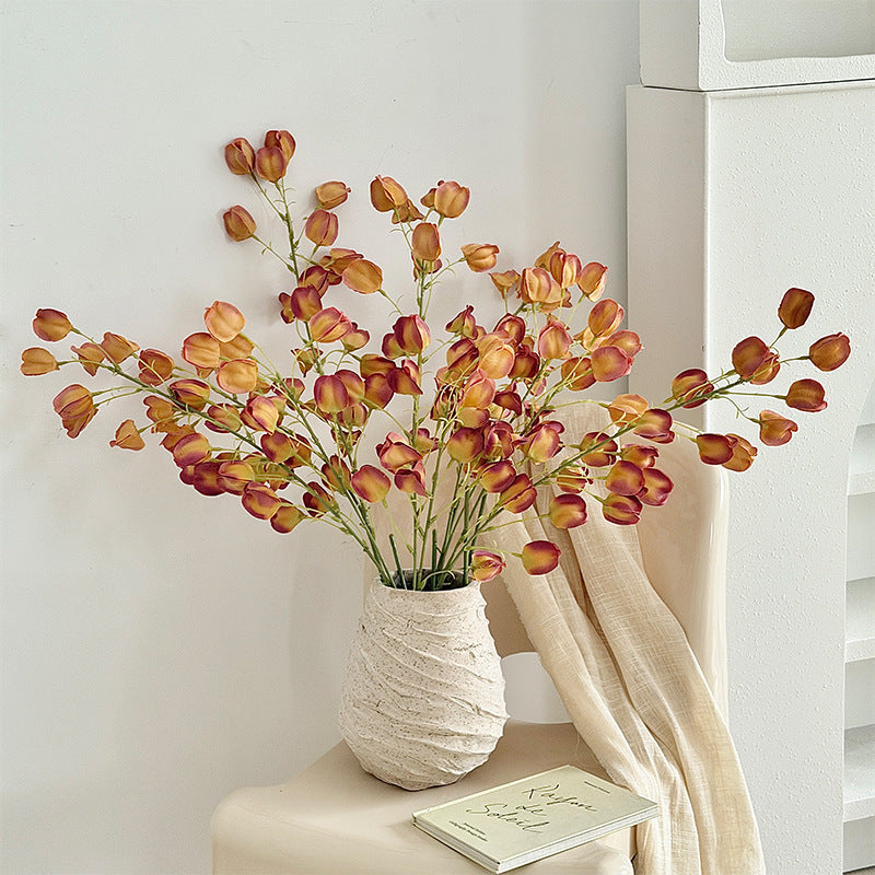 Artificial Silk Lantern Flower Stem, 98cm, Tall Vase Decor