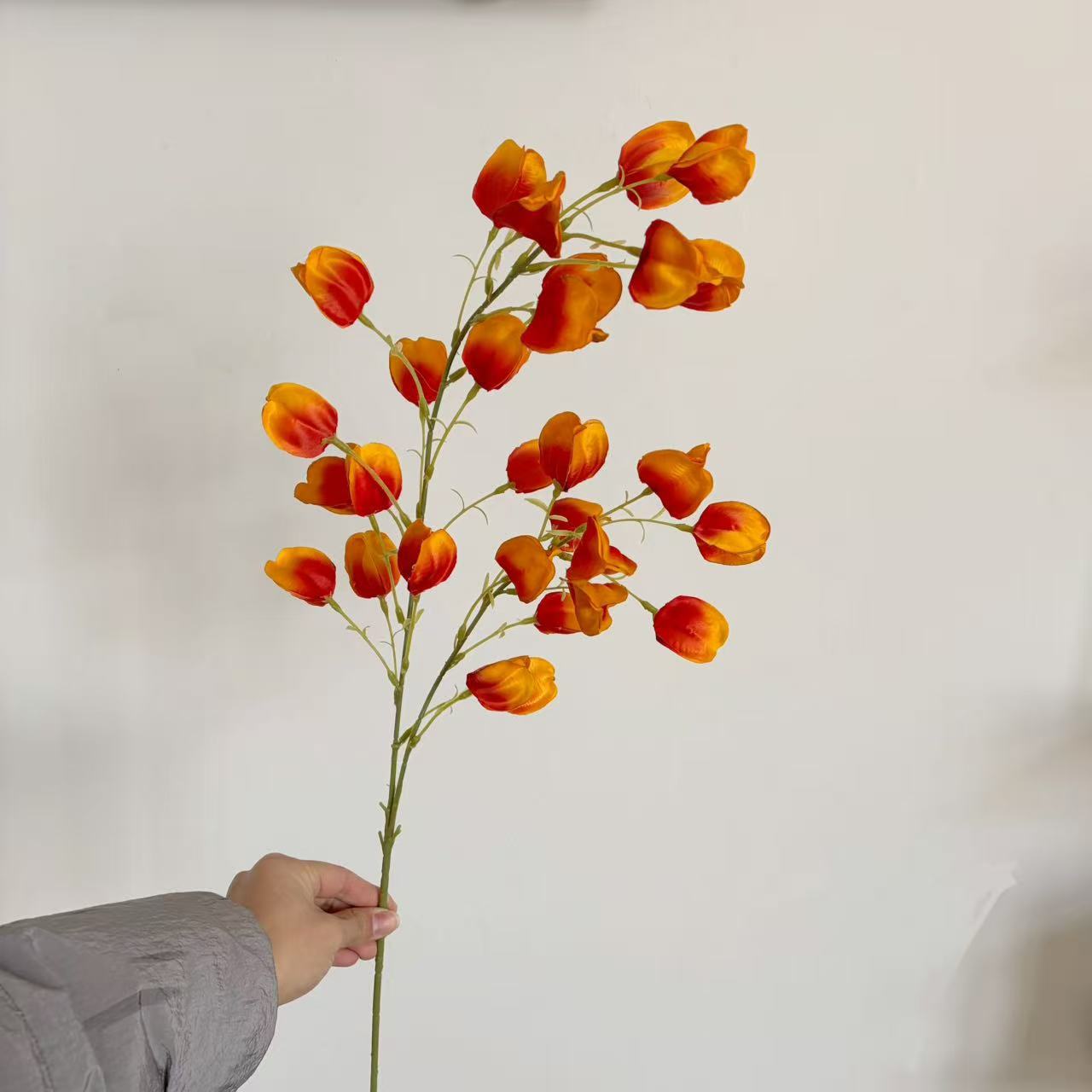 Artificial Silk Lantern Flower Stem, 98cm, Tall Vase Decor