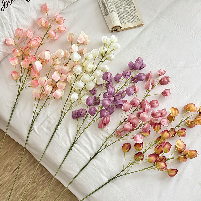 Artificial Silk Lantern Flower Stem, 98cm, Tall Vase Decor